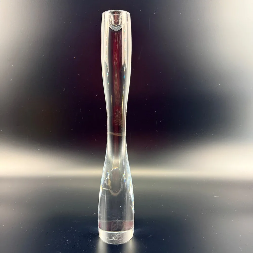 Iittala Marcel Glass Candleholder Large Signed Timo Sarpaneva‎ 1994